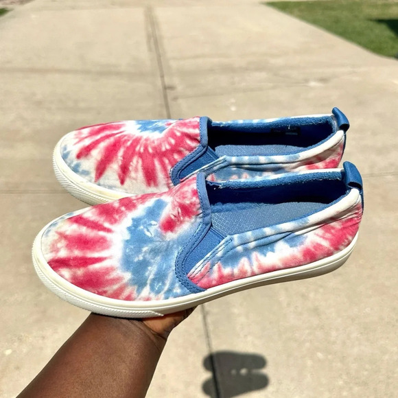 Skechers Women’s Poppy Hippy Hype Colorful Rainbow Tie‎ Dye Canvas Sneakers 7.5 - Picture 8 of 13